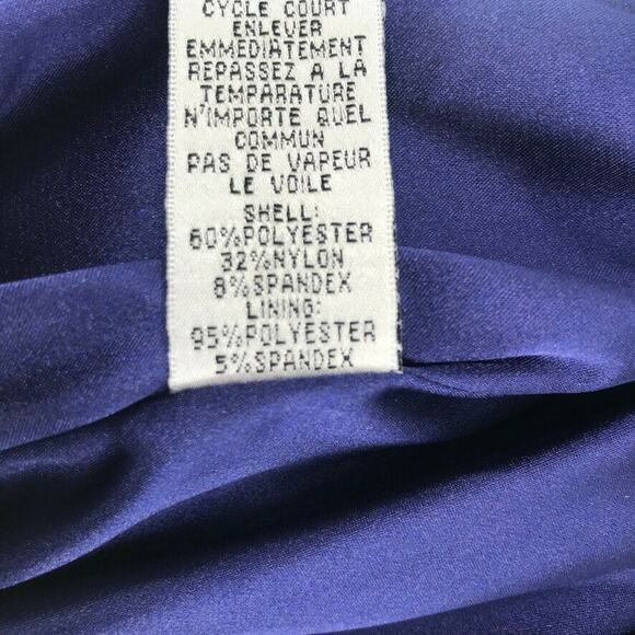 Jessica McClintock Strapless Cocktail Dress Purple - Picture 7 of 8